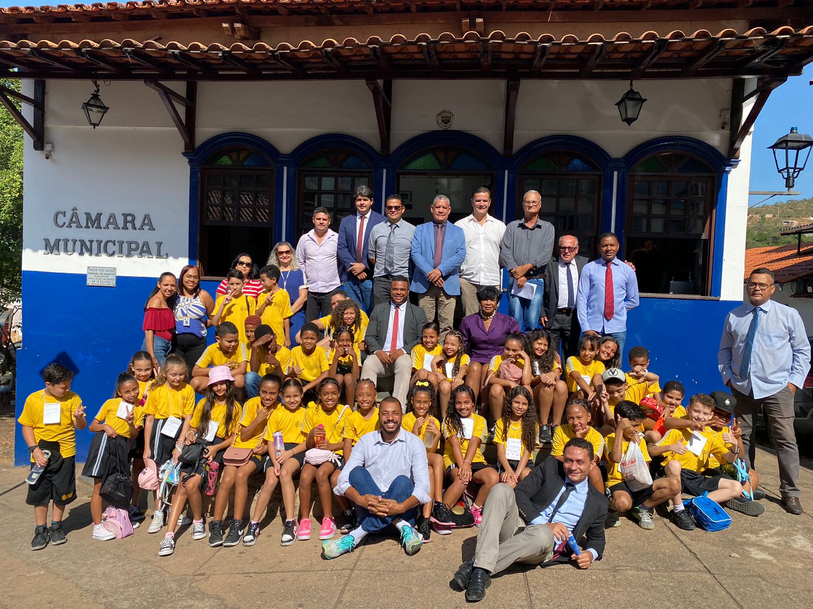 Câmara de Sabará recebe visita dos alunos da Escola Municipal Gerson Manoel dos Anjos